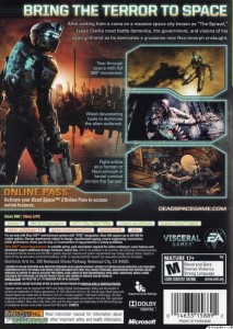 Dead Space 2 Back Cover